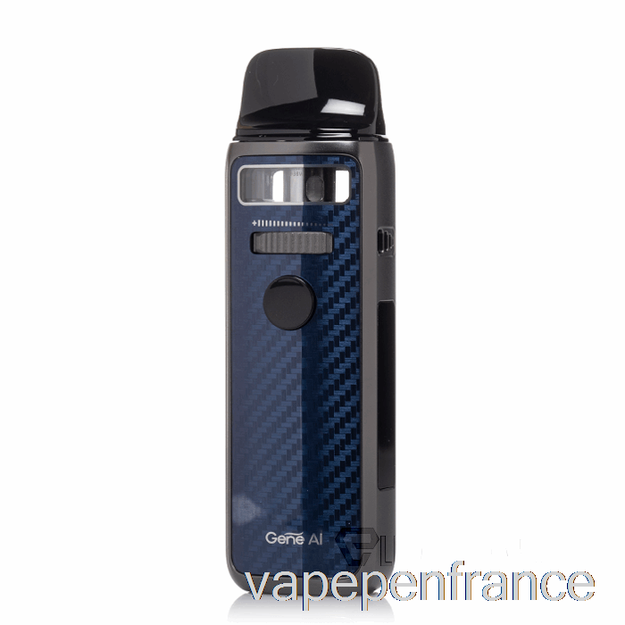 Voopoo Vinci 3 Pod Mod Kit Stylo Vape Bleu En Fibre De Carbone